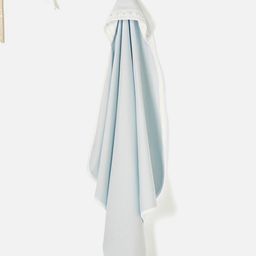 Juniors by Babyshop Kids Blue & White Cotton Bed Blanket With Hood-image-84