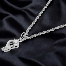 crash.club by CKC 925 Sterling Silver Abstract Cubic Zirconia Pendant for Women-picture-12