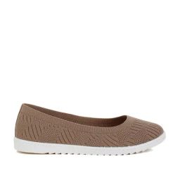 London Rag Women's Taupe Flat Ballets-image-7