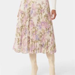 Forever New Multicolor Floral Print Midi Skirt-image-74
