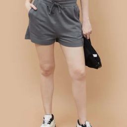 Kappa Dark Grey Cotton Regular Fit Sports Shorts-picture-34