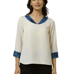 Allen Solly White Printed Tops-image-68