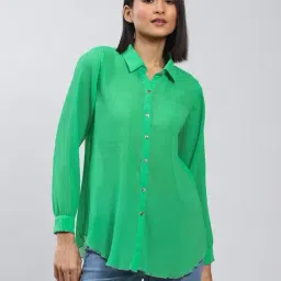 Label Ritu Kumar Green Shirt-image-29