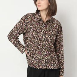 Vero Moda Olive Green Polyester Regular Fit Printed Shirt-image-57