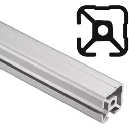 FlexLink Silver Aluminium Profile Strut 22 x 22 mm 5.5 mm Groove 3000 mm Length, XDEB 3X22 T2-picture-43