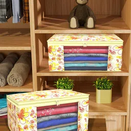 Kuber Industries Cream-Coloured Set of 4 Regular Drawer Organiser Organisers image 2