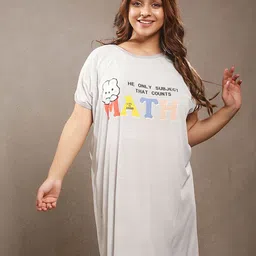CrossKulture Women Printed Nightdress-image-24