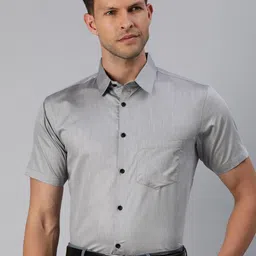Majestic Man Men Classic Slim Fit Solid Formal Shirt-image-82