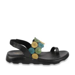 MediFeet Women's Florista Black Sling Back Sandals-image-27