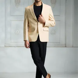 Rivaar By Rocky Star Men Self-Design Single Breasted Blazer-picture-16