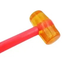 FLAMINGO ENTERPRISE Rubber Mallet 400 g Weight Round Shape with Fiber Handle Orange, FM-222-image-72