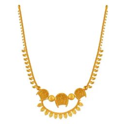 P.C. Chandra Jewellers 22k Yellow Gold Kulo Fancy Lightweight Necklace-image-43
