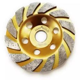 MAF 125mm Gold Turbo Rim Segmented Diamond Cup Angle Grinder Wheel (Pack of 2)-10
