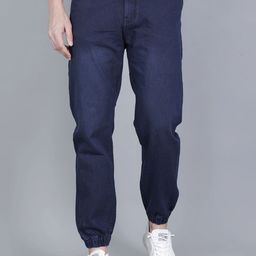 INDIROCKS Men Jean Mid-Rise Light Fade Stretchable Jogger Jeans-image-76