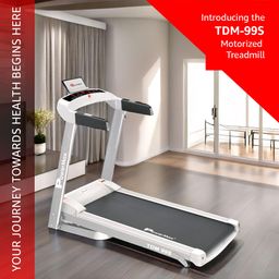 PowerMax Fitness TDM-99S (3HP Peak) Motorized Foldable Treadmill for Home Use _PIPE_ 3 Level Manual-Incline Treadmill _PIPE_ Aut image 2