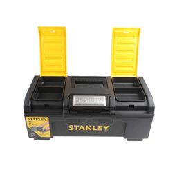 STANLEY 1-79-217 19″ One-Touch Heavy-Duty Portable Plastic Tool Box With Removable Tray for Easy & Convenient Storage, 25 Kg Load Capacity image 3