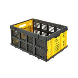 STANLEY SXWT-FT505-SP Folding Utility Basket,25kg Load Capacity,40L Volume,Retractable Placement Pins for Easy & Stable Double or Triple Stacking image 1