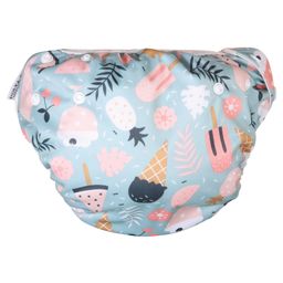 POLKA TOTS Reusable and Washable Baby Swim DiaperCostume Candy Design for 12 to 24 Months Kids - Grey-11
