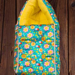 Mittenbooty Infant Sleeping Bag Velvet Flower - Green-image-5