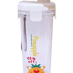 Toyshine Tritan Cup Water Bottle Tumbler Spill Proof Lid Straw BPA Free for Kids School and Office Soft Handle Grip - Drinkware  500 ml-image-27