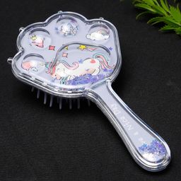 Stol'n Unicorn Theme With Star Glittery Hair Brush-Purple-13