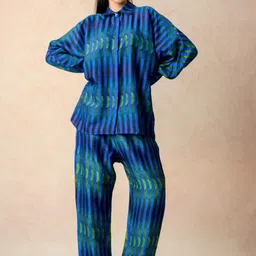 THETAA Striped Top With Palazzos Co-Ords-image-60