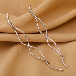 DressBerry Geometric Drop Earrings-53