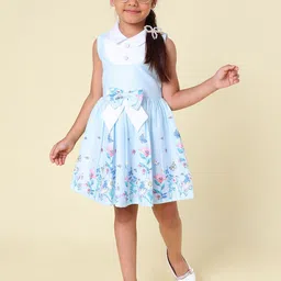 PINK MERMAID Print Fit & Flare Dress-image-72