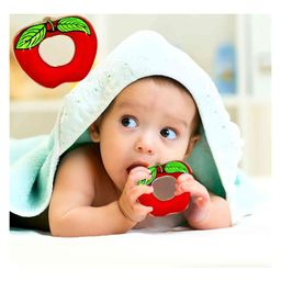 Fingo Brain Apple Shape Water Teether - Red image 4