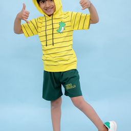 CHANDRIKA Kids-Boys Yellow Clothing Set-image-10