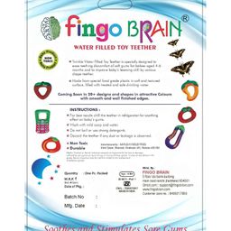 Fingo Brain Apple Shape Water Teether - Red image 5