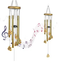 HINDCRAFT Gold Toned Wind Chime For Hall-picture-16