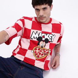 Kook N Keech Disney Mickey Mouse Print Oversize T-shirt-image-21