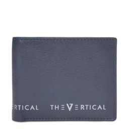 The Vertical Kentuck Navy Leather Solid Bi-Fold Wallet-15