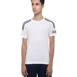 Adidas Kids YB White Cotton Sports T-Shirt-image-33