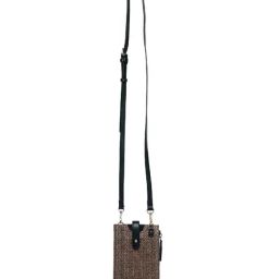 Hie Brown Textured Medium Sling Handbag-image-11