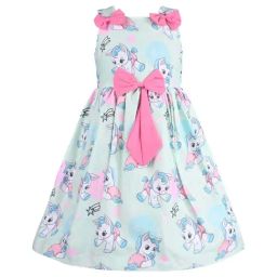 Wish Karo Kids Green Printed Frock-image-27