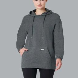 Van Heusen Regular Fit Antiviral Smart Tech+ Travel Hoodie - Charcoal Melange-picture-31