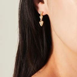 Accessorize London Gold-Plated Drop Earrings-image-53