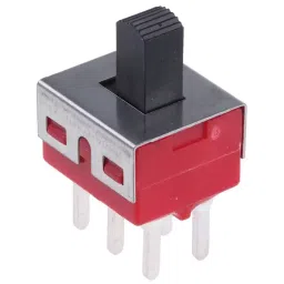 RS PRO PCB Slide Switch DPDT Latching 5 A at the rate of 28 V DC Top, 7347270-3