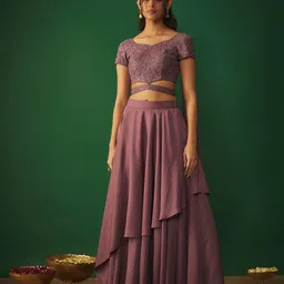 Mehak Murpana Ready to Wear Lehenga & Blouse Net-picture-31