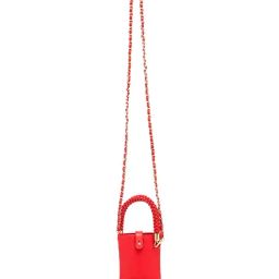 Hie Imperial Red Solid Medium Sling Handbag-picture-35