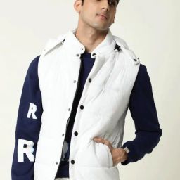 Rare Rabbit White Slim Fit Solid Jacket-image-41