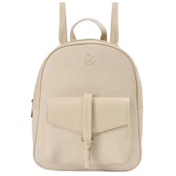 Sugarush Arne Beige PU Textured Backpack - 8.7 Ltrs-10