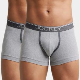 Jockey 8015 Men's Super Combed Cotton Rib Solid Trunk with Ultrasoft Waistband (Pack of 2)-picture-35