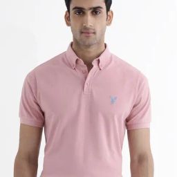 Rare Rabbit Pink Regular Fit Embroidered Polo T-Shirt-picture-42