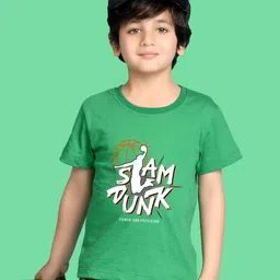 NUSYL Boys Typography Printed Round Neck Cotton T-shirt-image-51