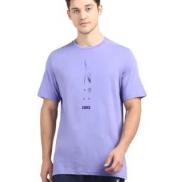 Reebok TS Speedwick T Q1 Purple Printed T-Shirt-image-48