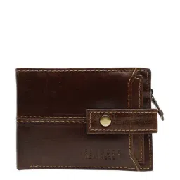 Teakwood Leathers Brown Casual Leather Bi-Fold Wallet for Men-36