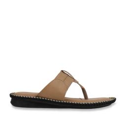 Iconics Women's Beige Thong Sandals-image-11